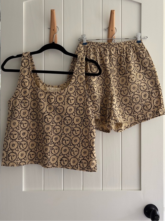 Po-Em Pants - Po-Em handwoven cotton set - Sun Flower